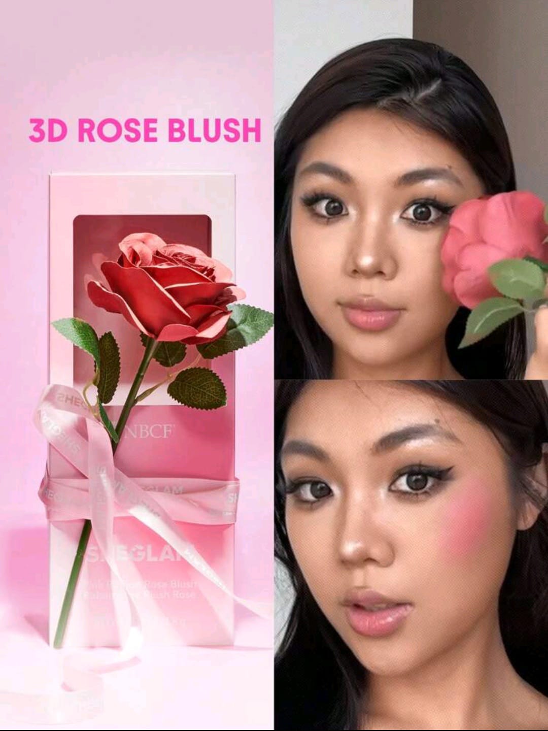 SHEGLAM Pink Ribbon Rose Powder Brush