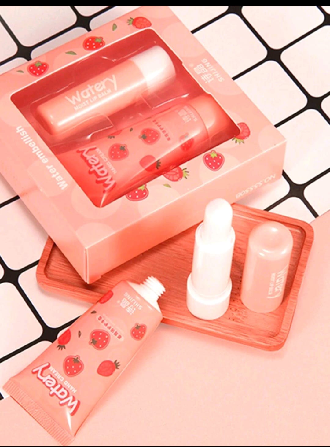 Hand Cream & Lip Balm Set