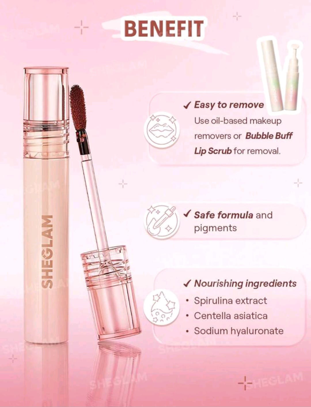 SHEGLAM Fall In Line Peel Off Lip Liner Stain - Mauvelous Henna