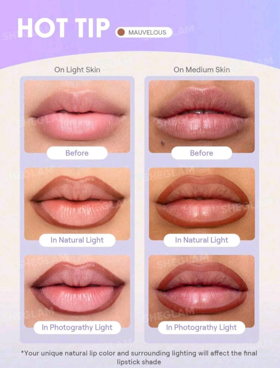 SHEGLAM Fall In Line Peel Off Lip Liner Stain - Mauvelous Henna