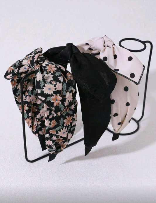 Bunny Ear Headband 3 Pcs
