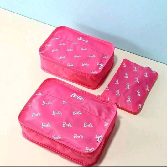 Miniso Barbie Series Storage Bag 3 Pcs
