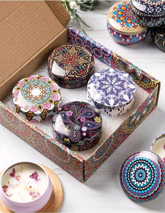 Aromatherapy Candle Set 4 Pcs