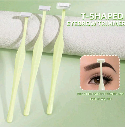 T-Shape Black Eyebrow Razor 3 Pcs