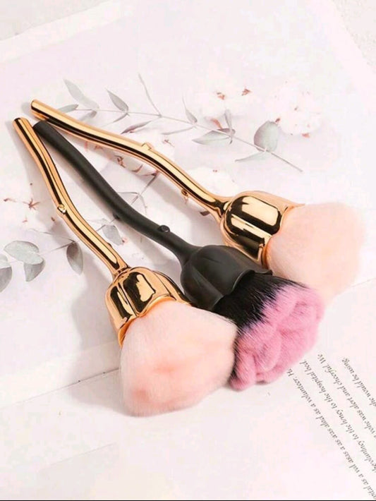 Rose Flower Design Makeup Powder Brush